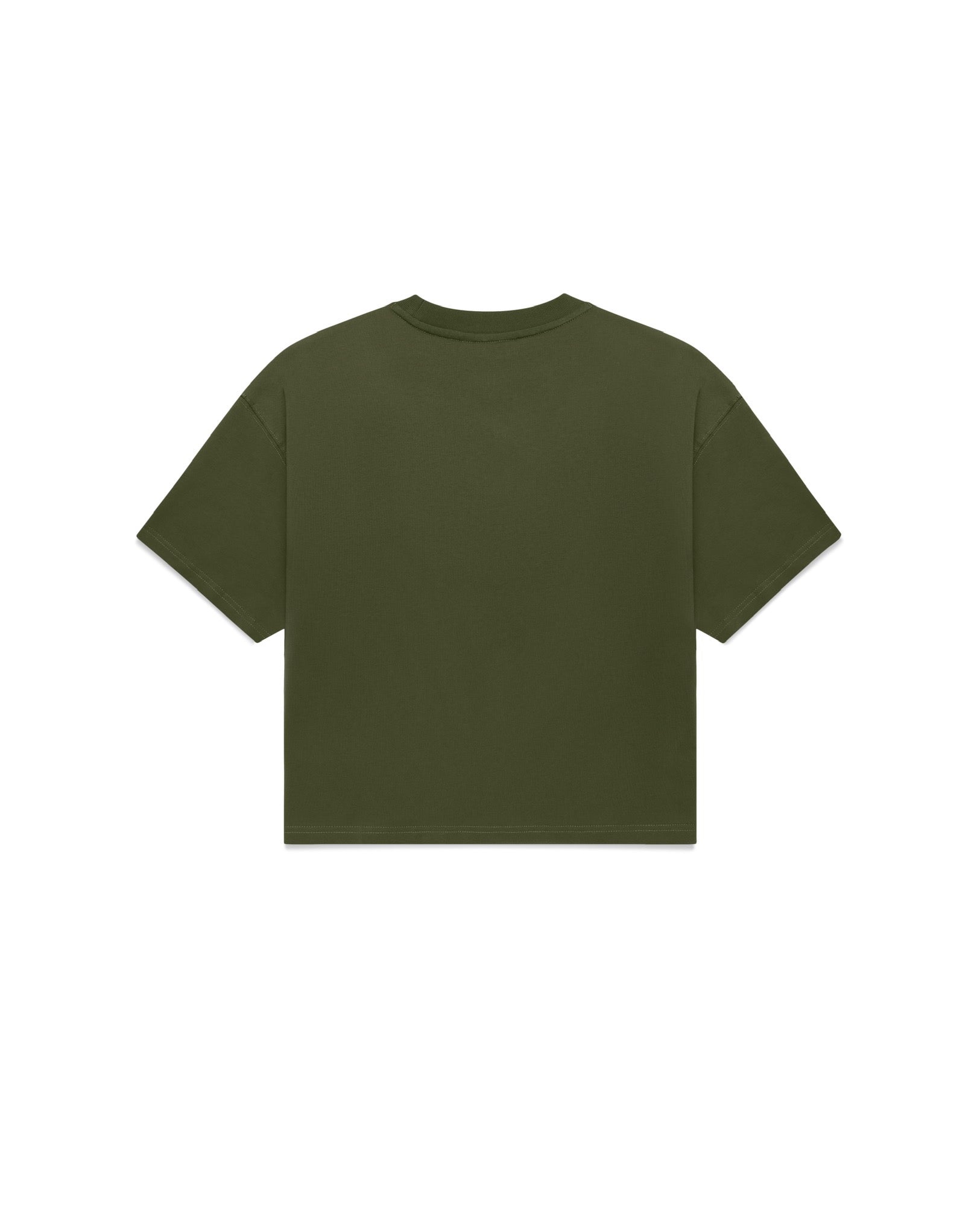 Cropped Crane Tee (Olive)