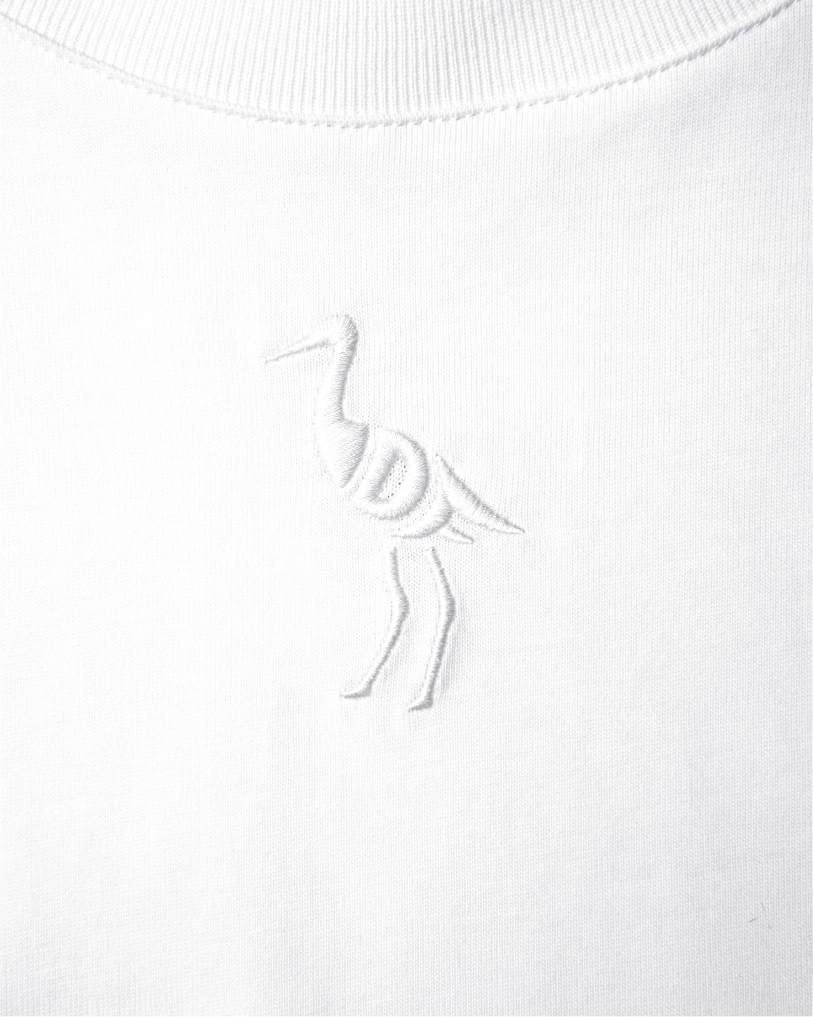 Cropped Crane Tee (White)